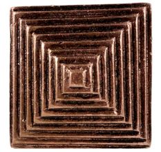Square Pyramid Antique Copper Aluminium Cabinet Knob